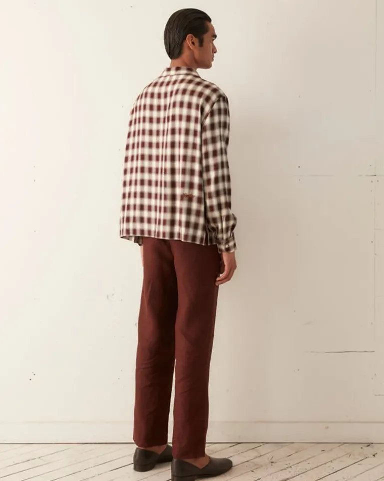 Men BODE Shadow Plaid Wrenn Shirt