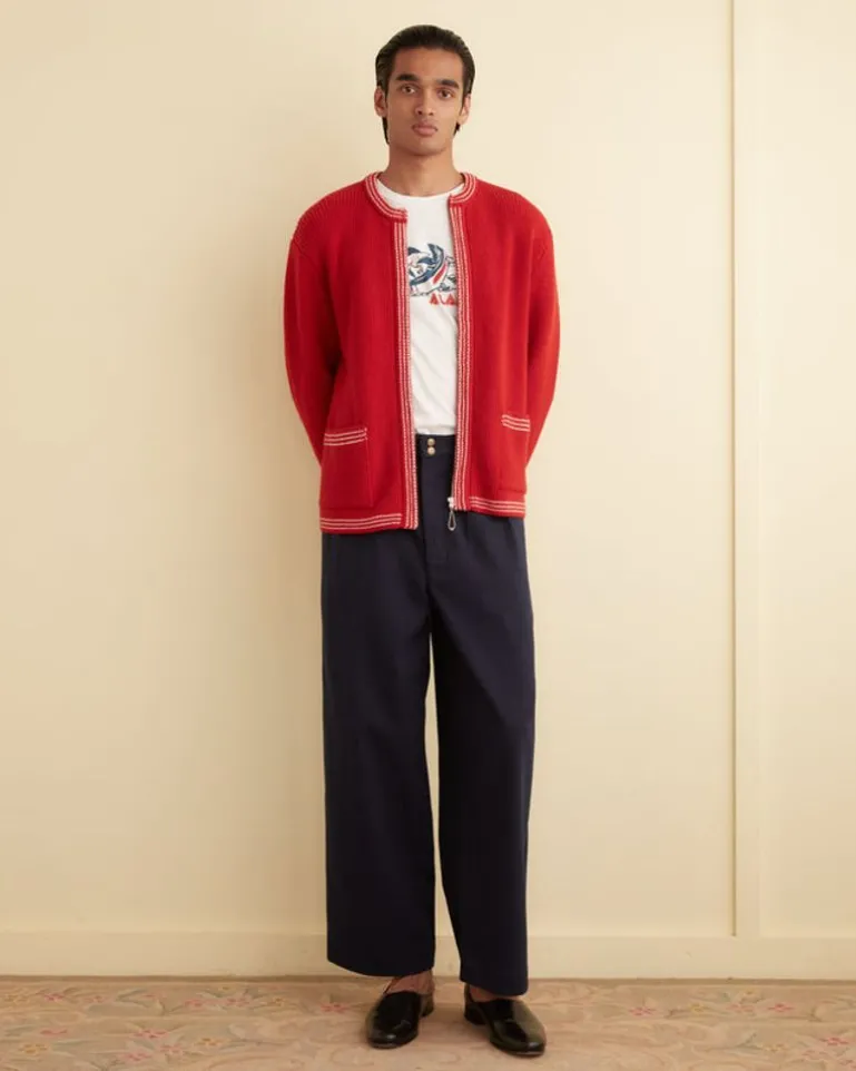 Men BODE Shaker Stitch Cardigan