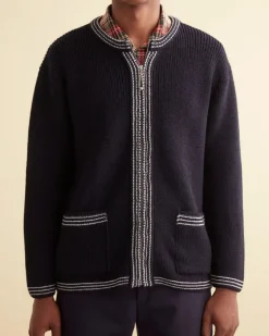 Men BODE Shaker Stitch Cardigan