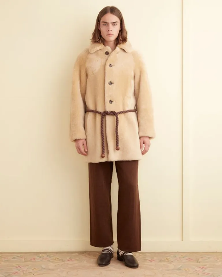 Men BODE Shearling Teddy Coat