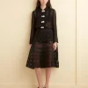 Women BODE Sheer Trellis Skirt