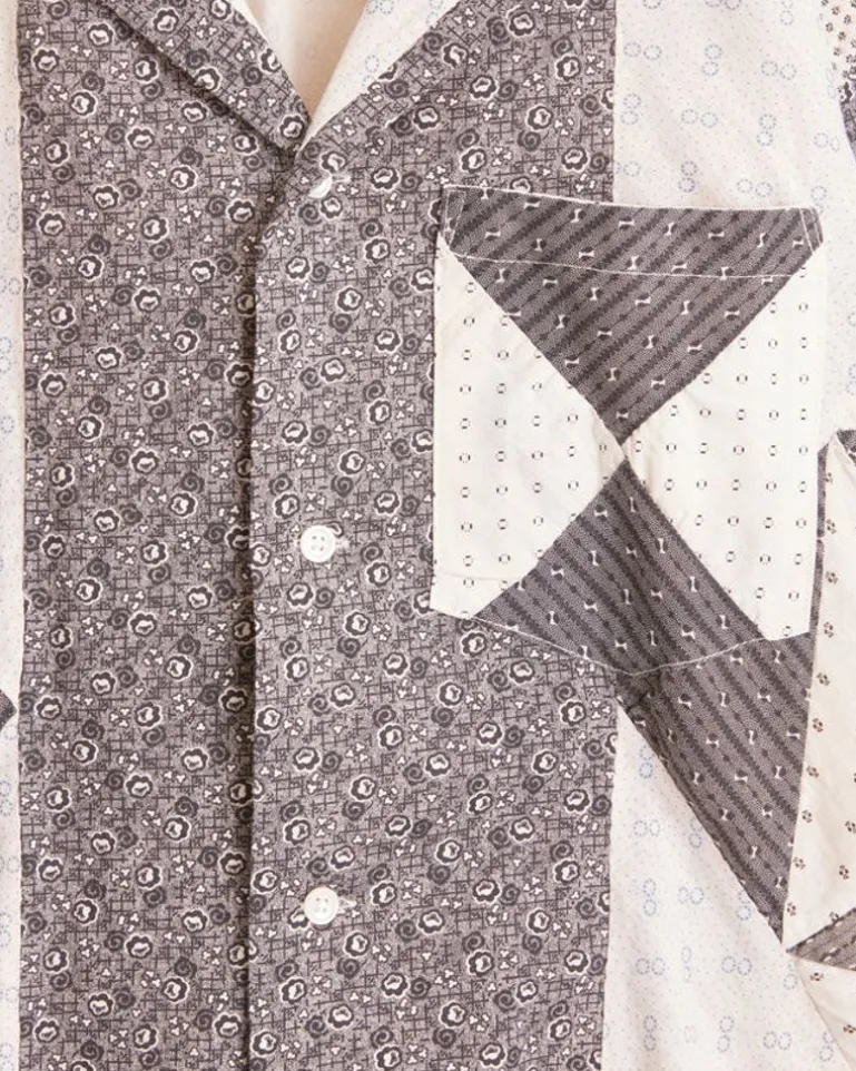 Men BODE Silver Brunia Short Sleeve Shirt - M
