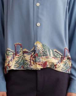 Men BODE Ski Lift Long Sleeve Shirt