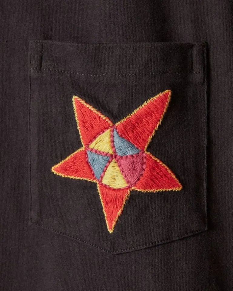 Men BODE Star Pocket Tee - Midnight