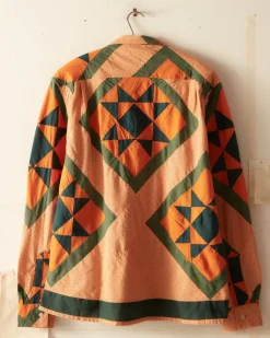 Men BODE Star Quilt Long Sleeve Shirt