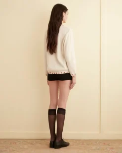 Women BODE Starflower Beaded Cardigan