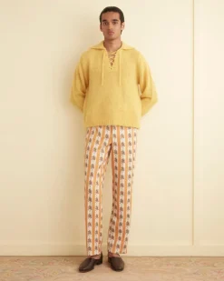 Men BODE Striped Fruit Bowl Trousers