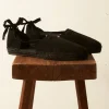 Men BODE Suede Lace-Up Espadrille - Black