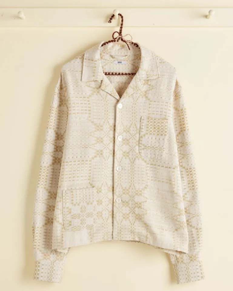 Men BODE Tea Tree Coverlet Overshirt - S/M