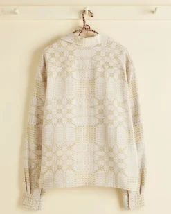 Men BODE Tea Tree Coverlet Overshirt - S/M