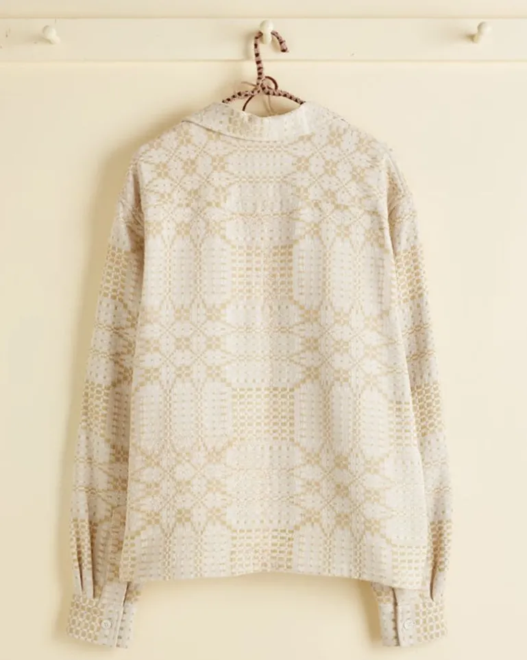 Men BODE Tea Tree Coverlet Overshirt - S/M