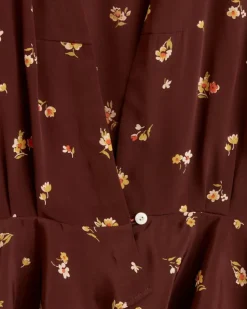 Women BODE Toffee Floral Top - M