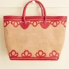 Men BODE Trefoil Tote - Tan/Red