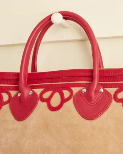 Men BODE Trefoil Tote - Tan/Red