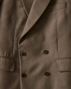 Men BODE Tropical Wool Double-Breasted Suit Jacket