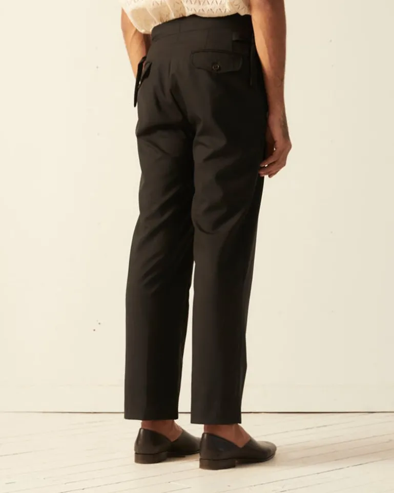 Men BODE Tropical Wool Side Tie Trousers