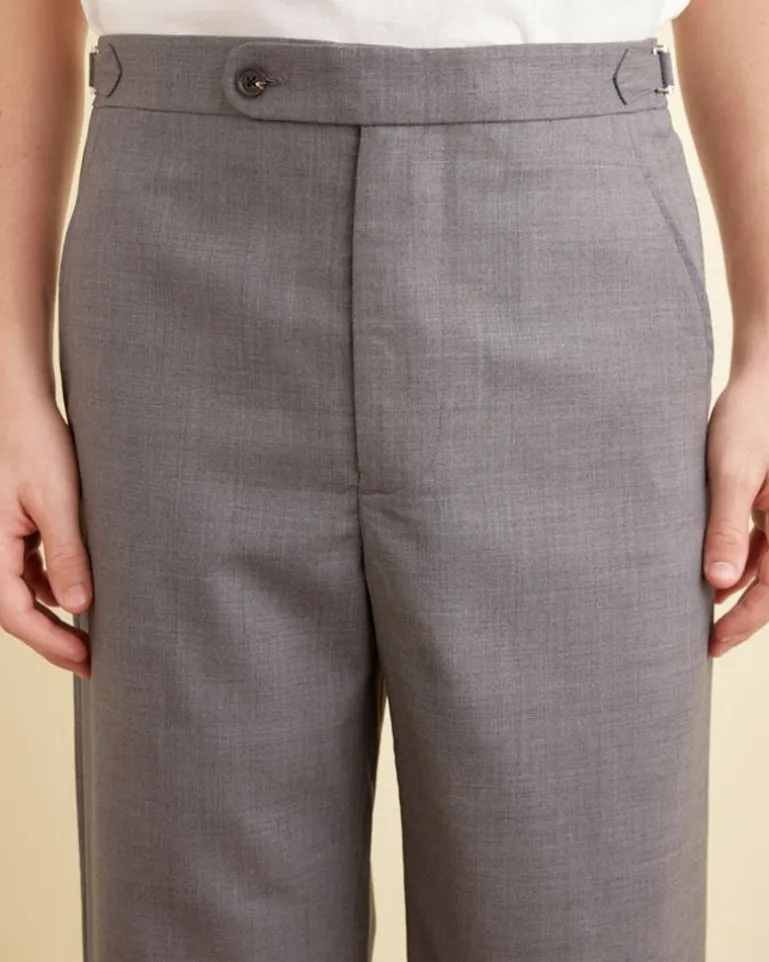 Men BODE Tropical Wool Side-Buckle Trousers
