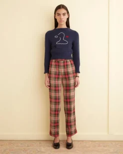 Women BODE Truro Plaid Trousers