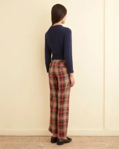 Women BODE Truro Plaid Trousers