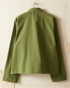 Men BODE Twill Cropped Car Jacket - Ivy