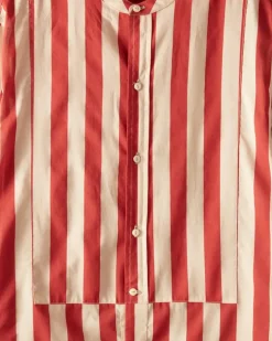 Men BODE Valance Stripe Long Sleeve Shirt