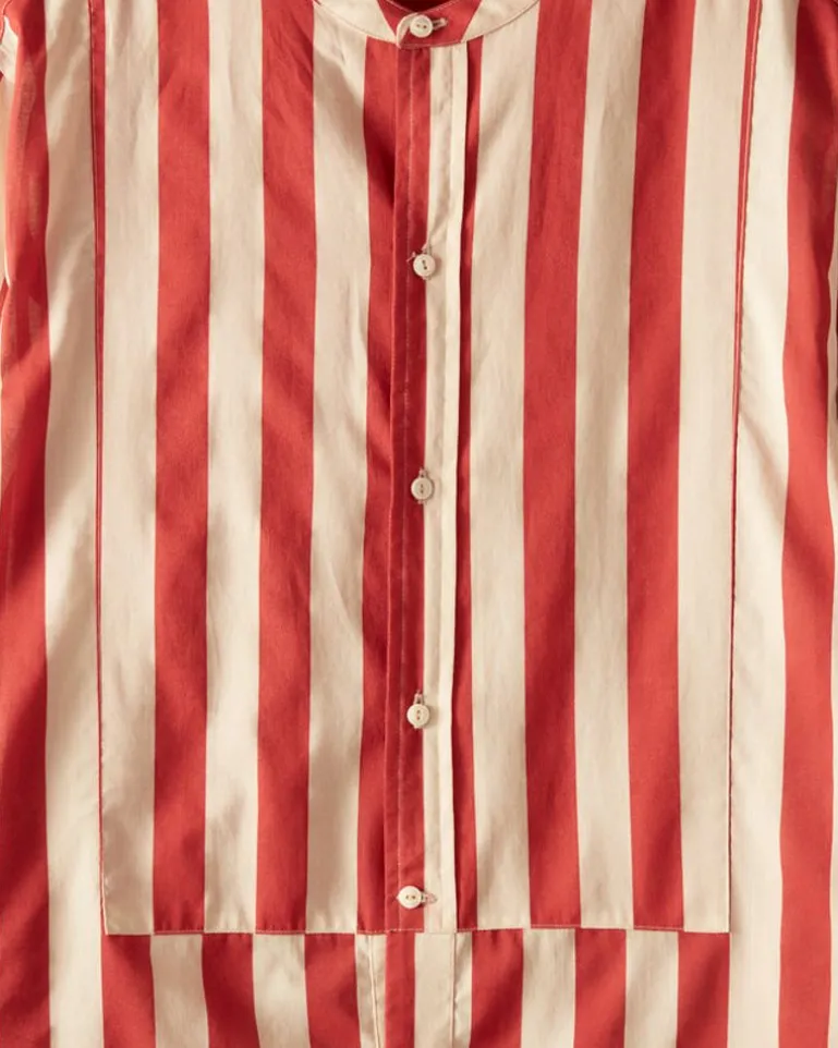 Men BODE Valance Stripe Long Sleeve Shirt