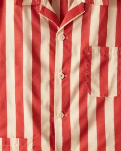 Men BODE Valance Stripe Short Sleeve Shirt