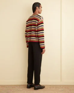 Men BODE Village Stripe Pullover