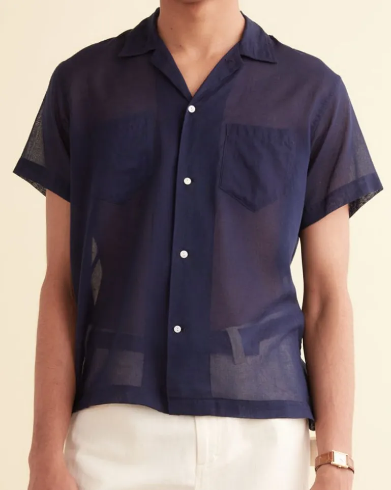 Men BODE Voile Short Sleeve Shirt