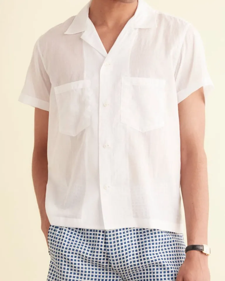 Men BODE Voile Short Sleeve Shirt