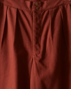 Men BODE Wide Leg Snap Trousers - Cinnamon
