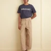 Men BODE Wide Leg Snap Trousers - Khaki