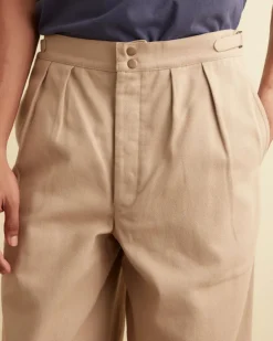 Men BODE Wide Leg Snap Trousers - Khaki
