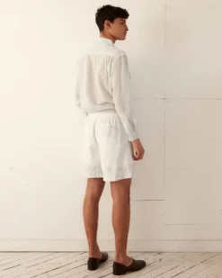 Men BODE Zig-Zag Couching Shorts